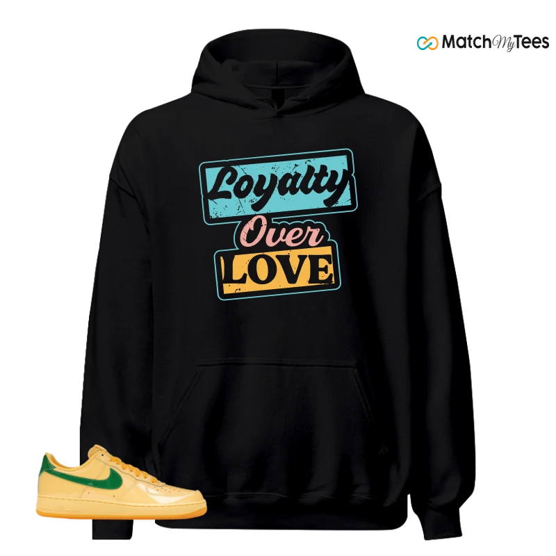 NIKE AIR FORCE 1 LOW PATENT LEATHER TOPAZ GOLD SNEAKER Matching Tees hoodie