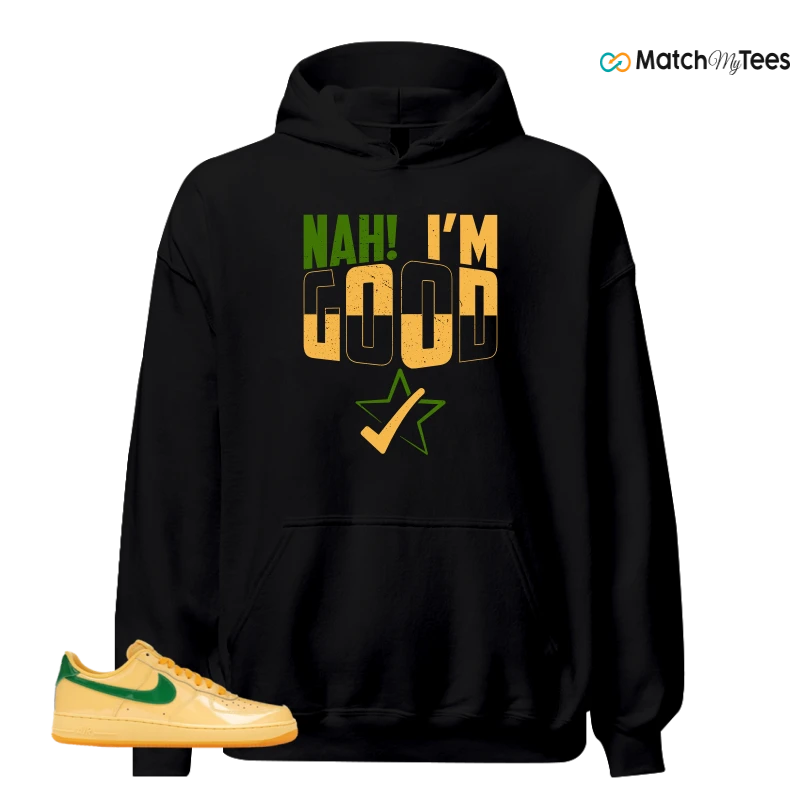 NIKE AIR FORCE 1 LOW PATENT LEATHER TOPAZ GOLD SNEAKER Matching Tees hoodie