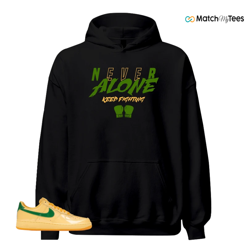 NIKE AIR FORCE 1 LOW PATENT LEATHER TOPAZ GOLD SNEAKER Matching Tees hoodie