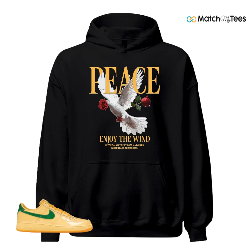NIKE AIR FORCE 1 LOW PATENT LEATHER TOPAZ GOLD SNEAKER Matching Tees hoodie