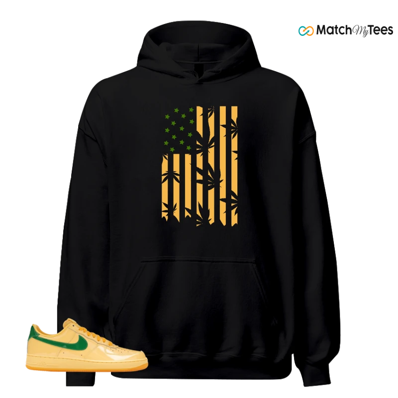 NIKE AIR FORCE 1 LOW PATENT LEATHER TOPAZ GOLD SNEAKER Matching Tees hoodie