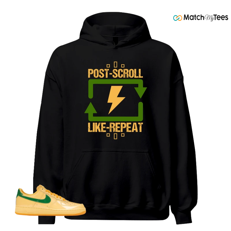 NIKE AIR FORCE 1 LOW PATENT LEATHER TOPAZ GOLD SNEAKER Matching Tees hoodie