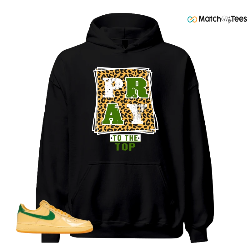 NIKE AIR FORCE 1 LOW PATENT LEATHER TOPAZ GOLD SNEAKER Matching Tees hoodie
