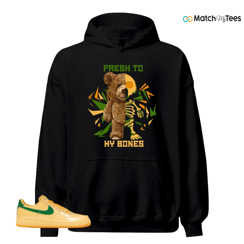 NIKE AIR FORCE 1 LOW PATENT LEATHER TOPAZ GOLD SNEAKER Matching Tees hoodie
