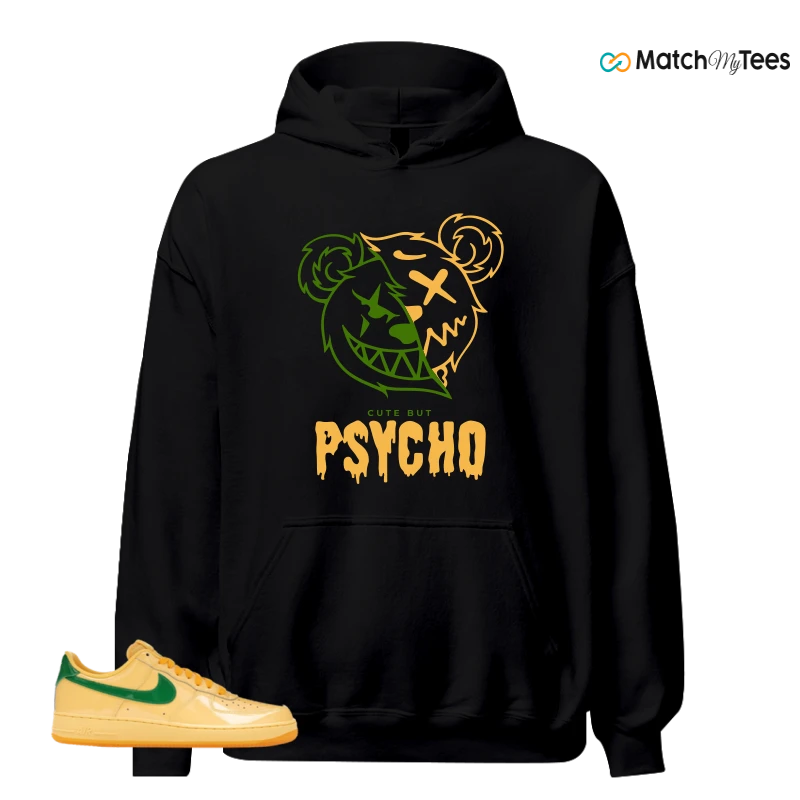NIKE AIR FORCE 1 LOW PATENT LEATHER TOPAZ GOLD SNEAKER Matching Tees hoodie