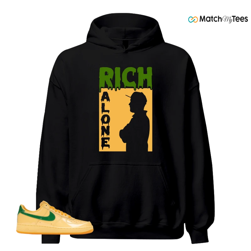 NIKE AIR FORCE 1 LOW PATENT LEATHER TOPAZ GOLD SNEAKER Matching Tees hoodie