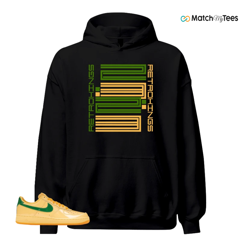 NIKE AIR FORCE 1 LOW PATENT LEATHER TOPAZ GOLD SNEAKER Matching Tees hoodie