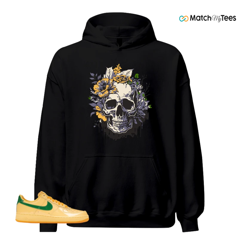 NIKE AIR FORCE 1 LOW PATENT LEATHER TOPAZ GOLD SNEAKER Matching Tees hoodie