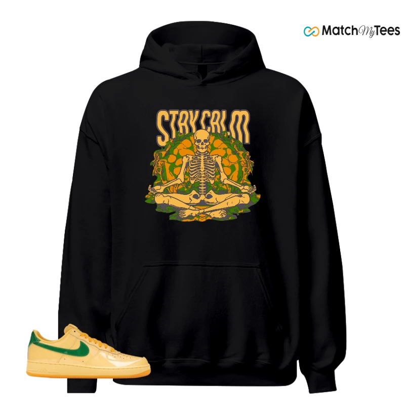 NIKE AIR FORCE 1 LOW PATENT LEATHER TOPAZ GOLD SNEAKER Matching Tees hoodie