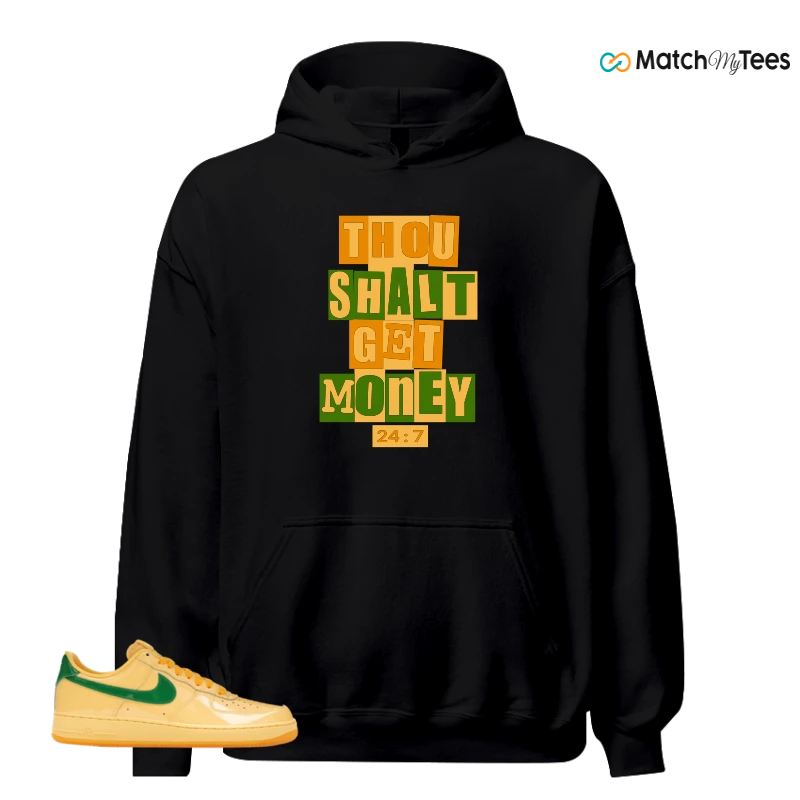 NIKE AIR FORCE 1 LOW PATENT LEATHER TOPAZ GOLD SNEAKER Matching Tees hoodie