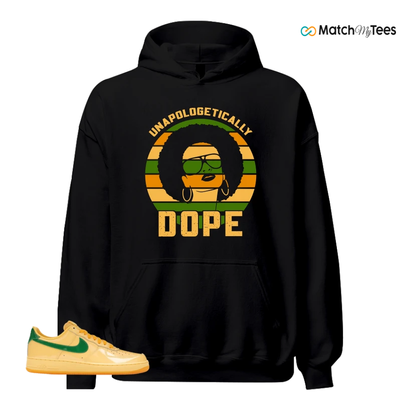 NIKE AIR FORCE 1 LOW PATENT LEATHER TOPAZ GOLD SNEAKER Matching Tees hoodie