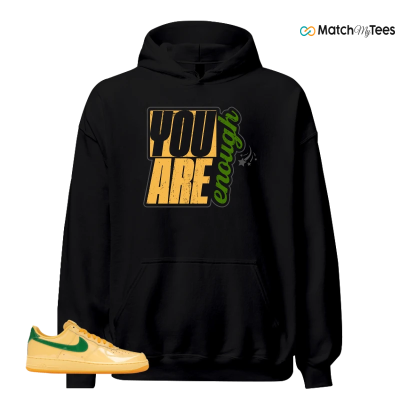 NIKE AIR FORCE 1 LOW PATENT LEATHER TOPAZ GOLD SNEAKER Matching Tees hoodie