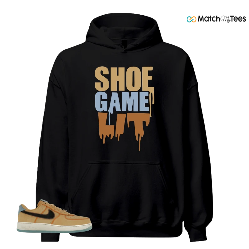 NIKE AIR FORCE 1 LOW PROTRO KOBE BRYANT SIEMPRE HERMANOS SNEAKER/TWINE/BAROQUE BROWN/FLAX/LIGHT CREAM/OCEAN CUBE/METALLIC DARK GREY matching Hoodie