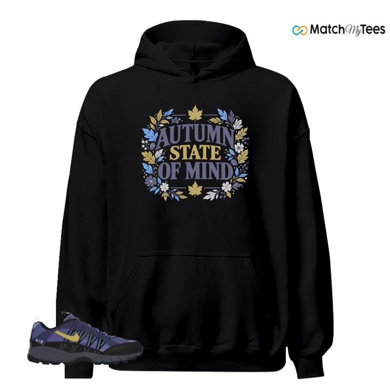 NIKE AIR HUMARA POLAR BLUE BUFF GOLD SNEAKER Matching Tees hoodie