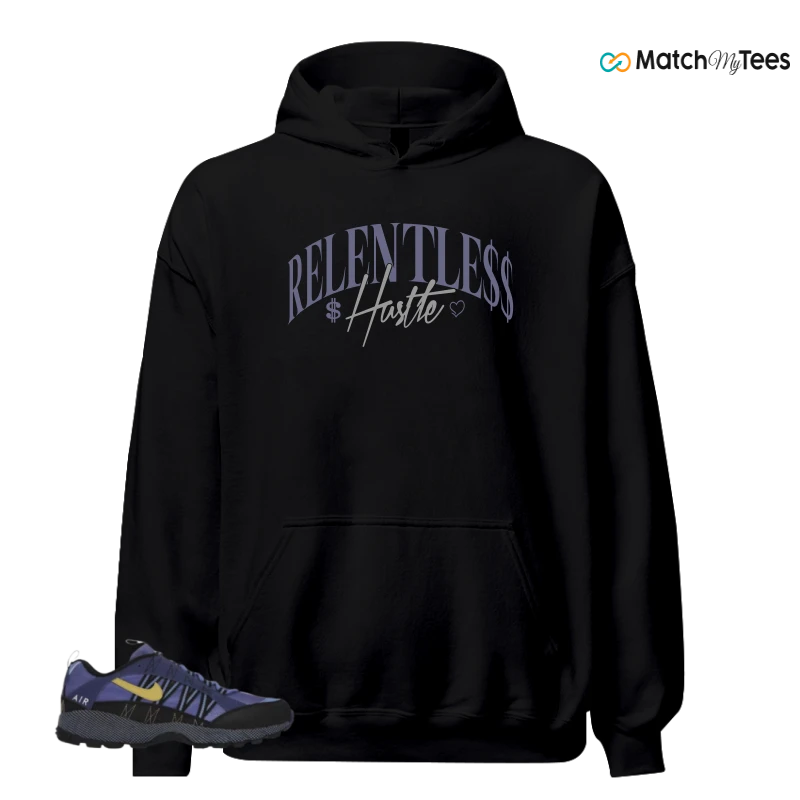 NIKE AIR HUMARA POLAR BLUE BUFF GOLD SNEAKER Matching Tees hoodie
