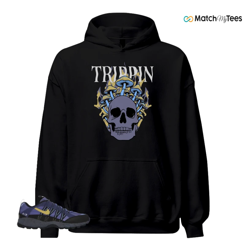 NIKE AIR HUMARA POLAR BLUE BUFF GOLD SNEAKER Matching Tees hoodie