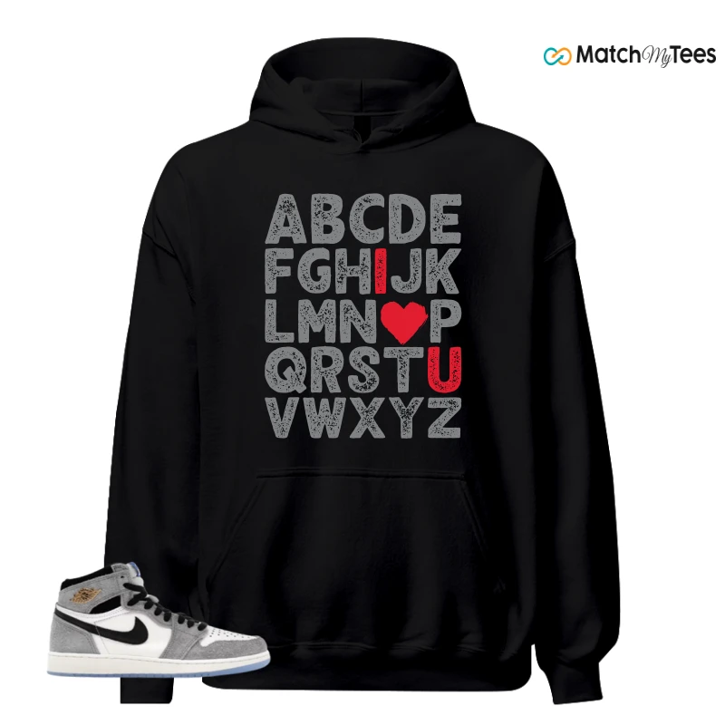 NIKE AIR JORDAN 1 HIGH COOL GREY SNEAKER Matching Tees hoodie