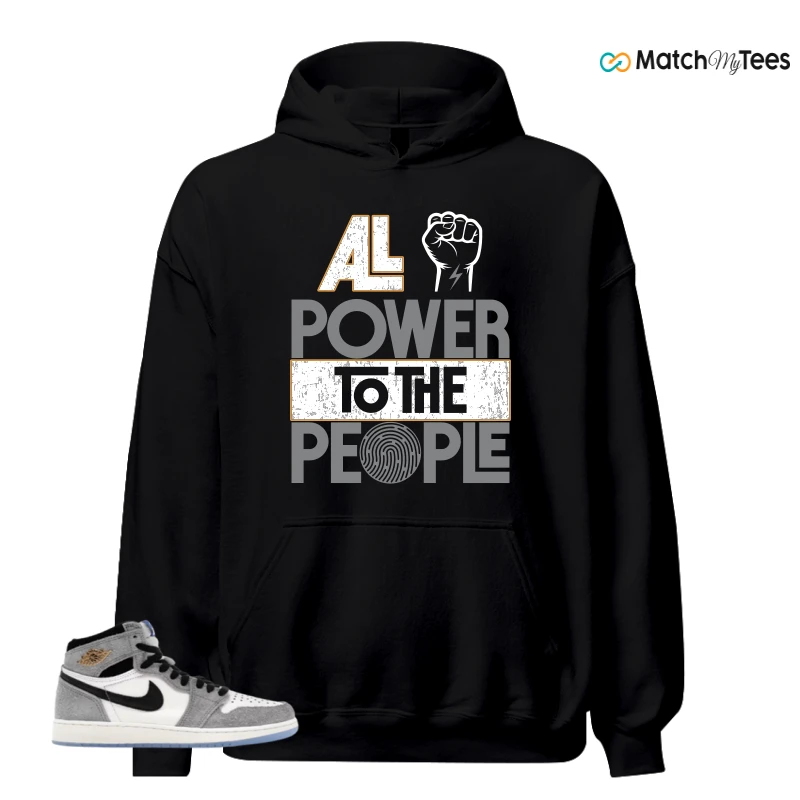 NIKE AIR JORDAN 1 HIGH COOL GREY SNEAKER Matching Tees hoodie