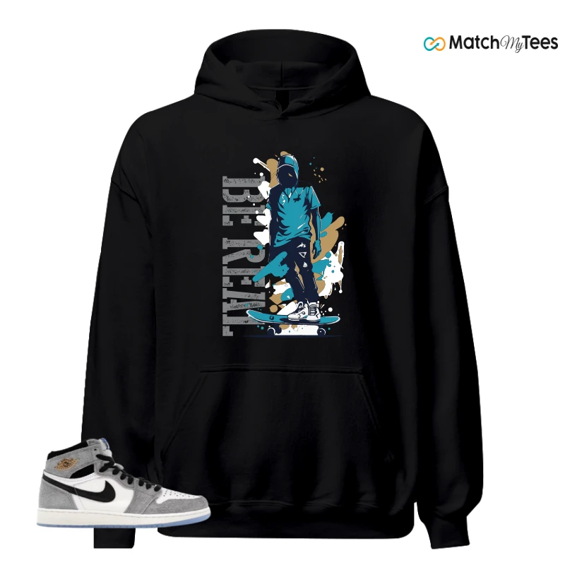 NIKE AIR JORDAN 1 HIGH COOL GREY SNEAKER Matching Tees hoodie