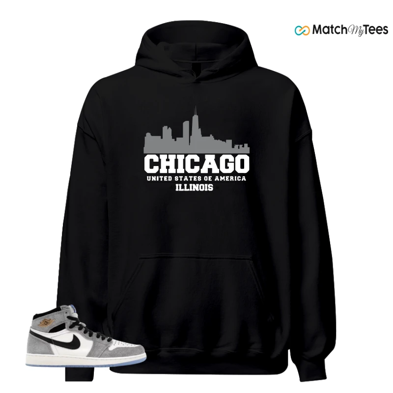 NIKE AIR JORDAN 1 HIGH COOL GREY SNEAKER Matching Tees hoodie