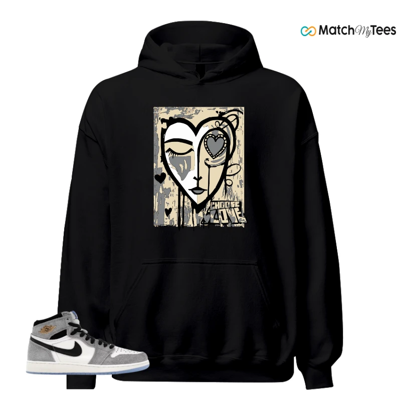 NIKE AIR JORDAN 1 HIGH COOL GREY SNEAKER Matching Tees hoodie
