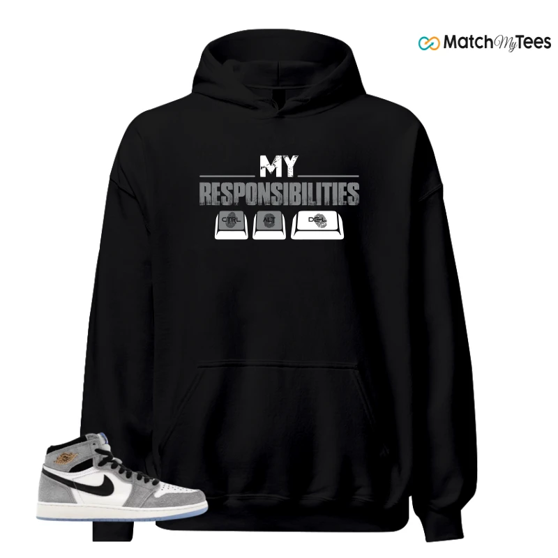 NIKE AIR JORDAN 1 HIGH COOL GREY SNEAKER Matching Tees hoodie