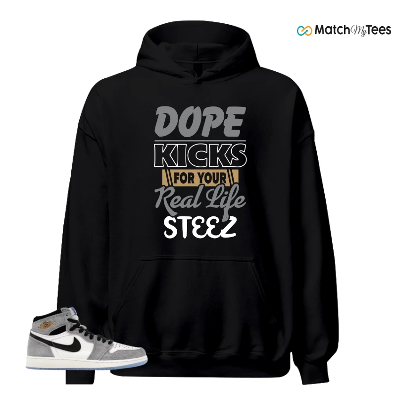 NIKE AIR JORDAN 1 HIGH COOL GREY SNEAKER Matching Tees hoodie
