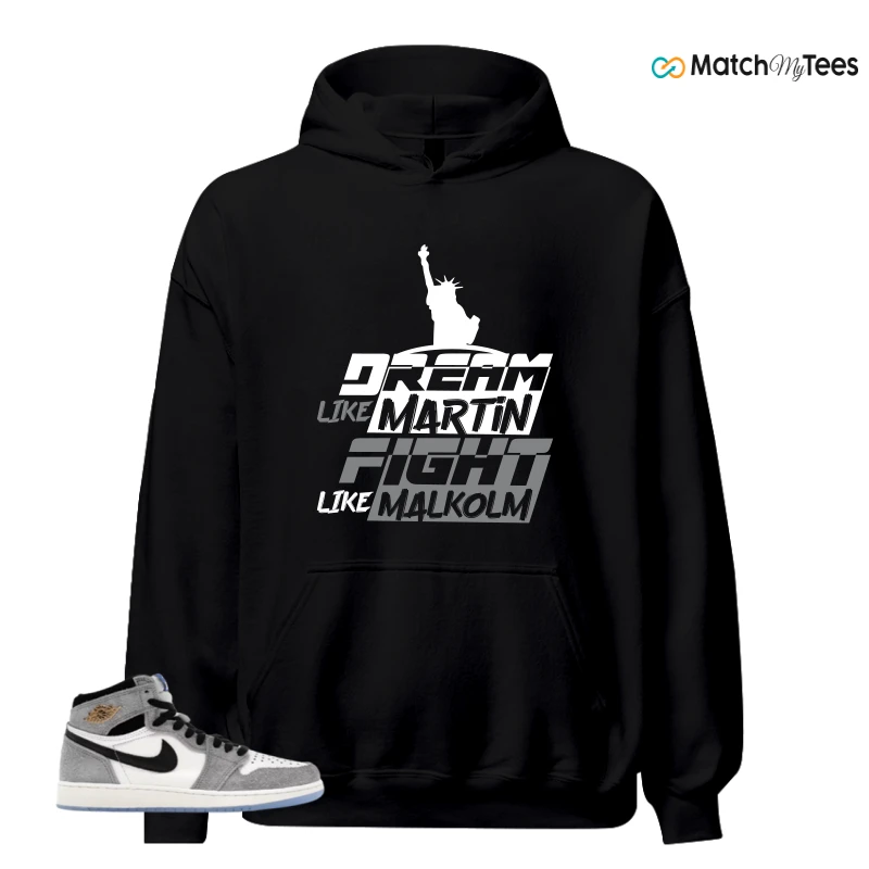 NIKE AIR JORDAN 1 HIGH COOL GREY SNEAKER Matching Tees hoodie