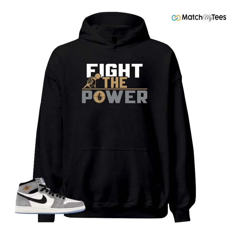 NIKE AIR JORDAN 1 HIGH COOL GREY SNEAKER Matching Tees hoodie