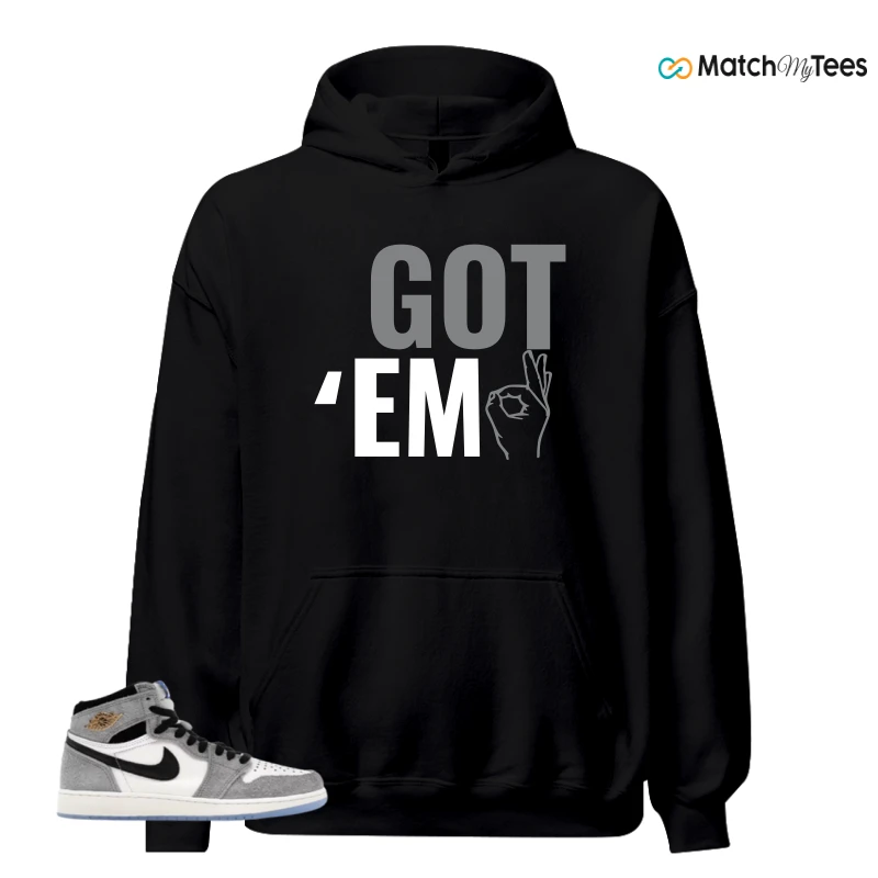 NIKE AIR JORDAN 1 HIGH COOL GREY SNEAKER Matching Tees hoodie