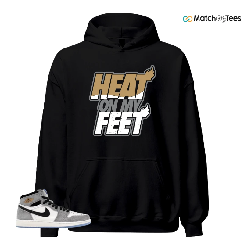 NIKE AIR JORDAN 1 HIGH COOL GREY SNEAKER Matching Tees hoodie