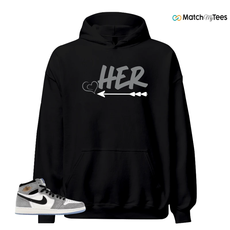NIKE AIR JORDAN 1 HIGH COOL GREY SNEAKER Matching Tees hoodie