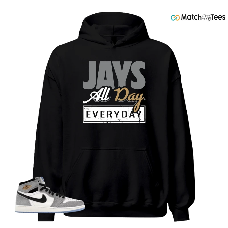 NIKE AIR JORDAN 1 HIGH COOL GREY SNEAKER Matching Tees hoodie