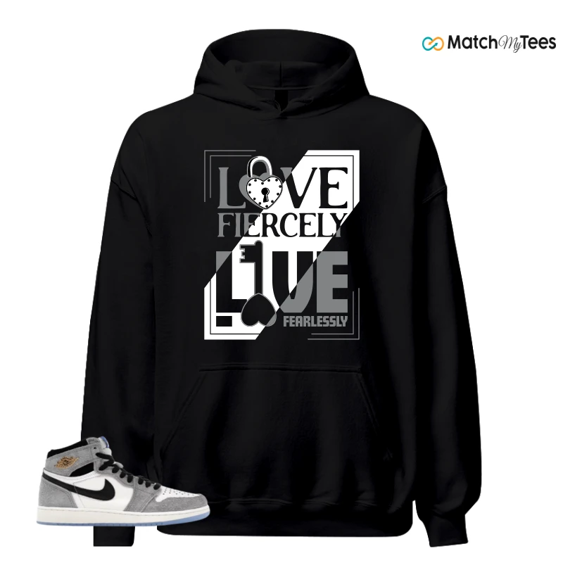 NIKE AIR JORDAN 1 HIGH COOL GREY SNEAKER Matching Tees hoodie