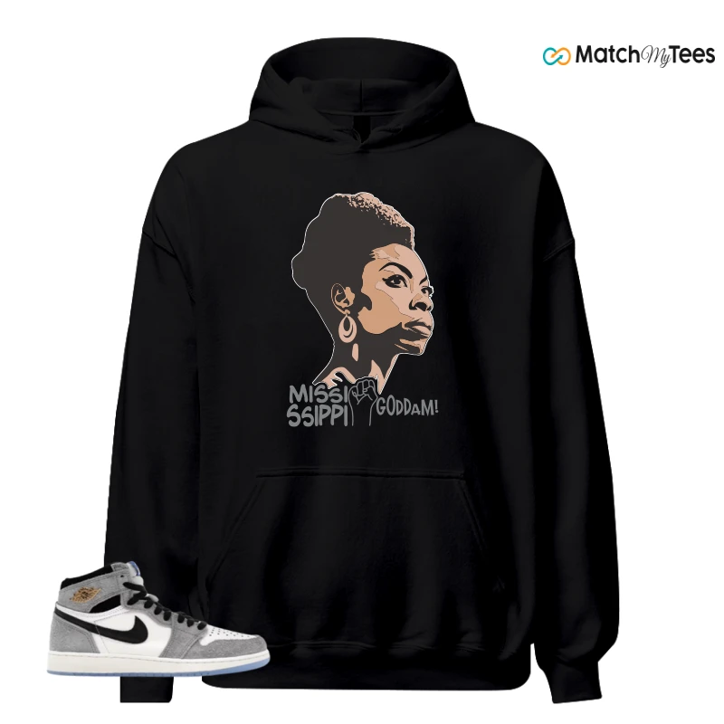 NIKE AIR JORDAN 1 HIGH COOL GREY SNEAKER Matching Tees hoodie