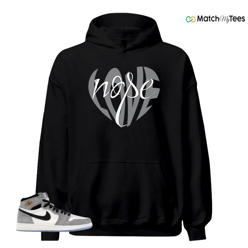 NIKE AIR JORDAN 1 HIGH COOL GREY SNEAKER Matching Tees hoodie