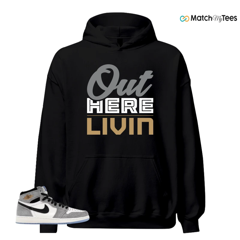NIKE AIR JORDAN 1 HIGH COOL GREY SNEAKER Matching Tees hoodie