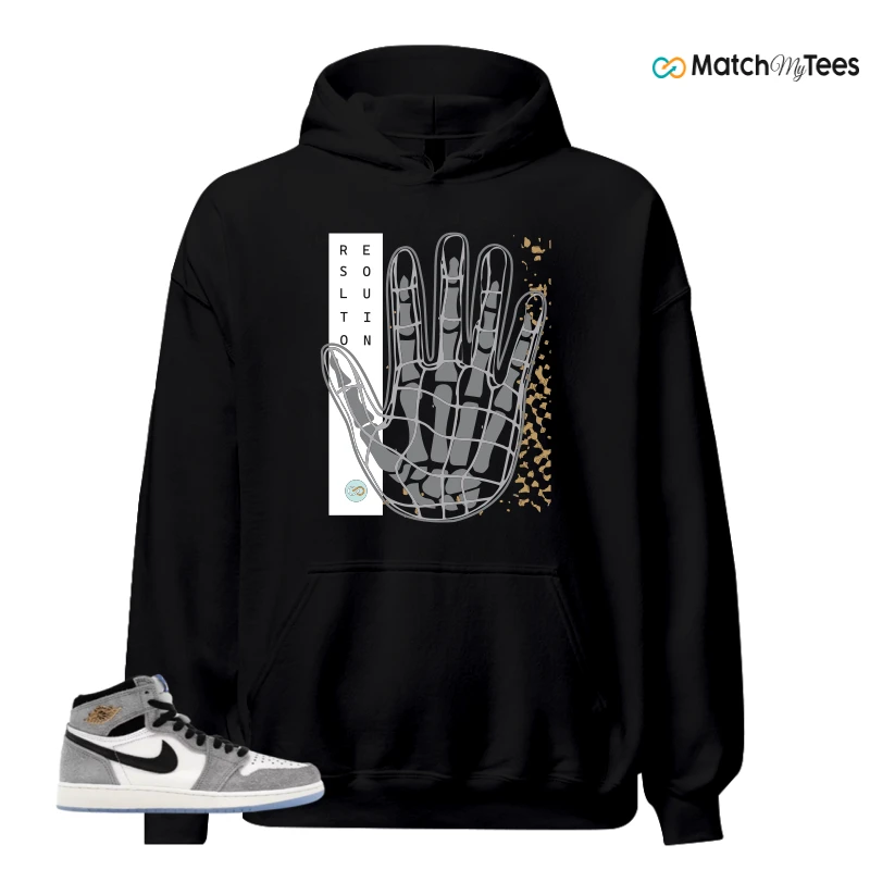 NIKE AIR JORDAN 1 HIGH COOL GREY SNEAKER Matching Tees hoodie