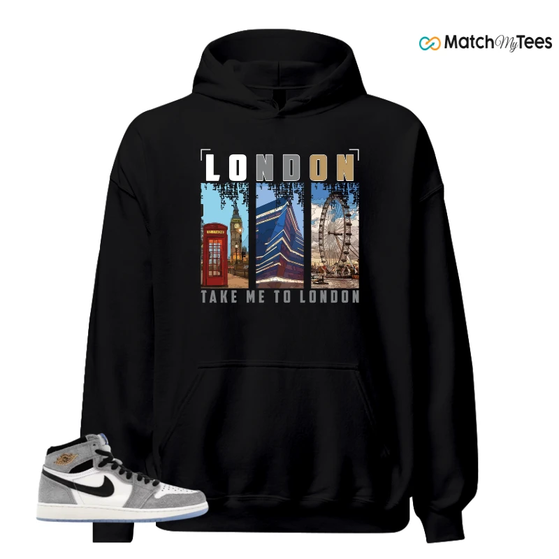 NIKE AIR JORDAN 1 HIGH COOL GREY SNEAKER Matching Tees hoodie