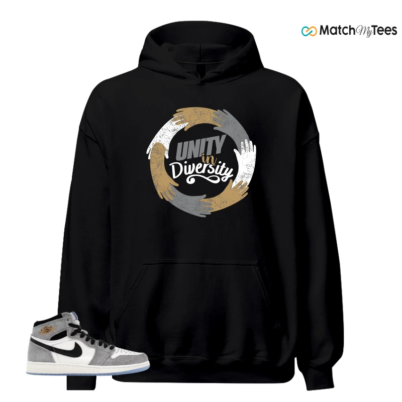 NIKE AIR JORDAN 1 HIGH COOL GREY SNEAKER Matching Tees hoodie