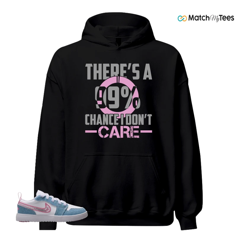 NIKE AIR JORDAN 1 LOW GS DENIM SEQUIN SNEAKER Matching Tees hoodie