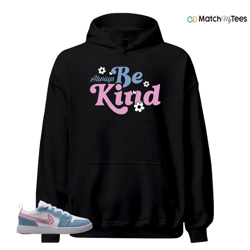 NIKE AIR JORDAN 1 LOW GS DENIM SEQUIN SNEAKER Matching Tees hoodie