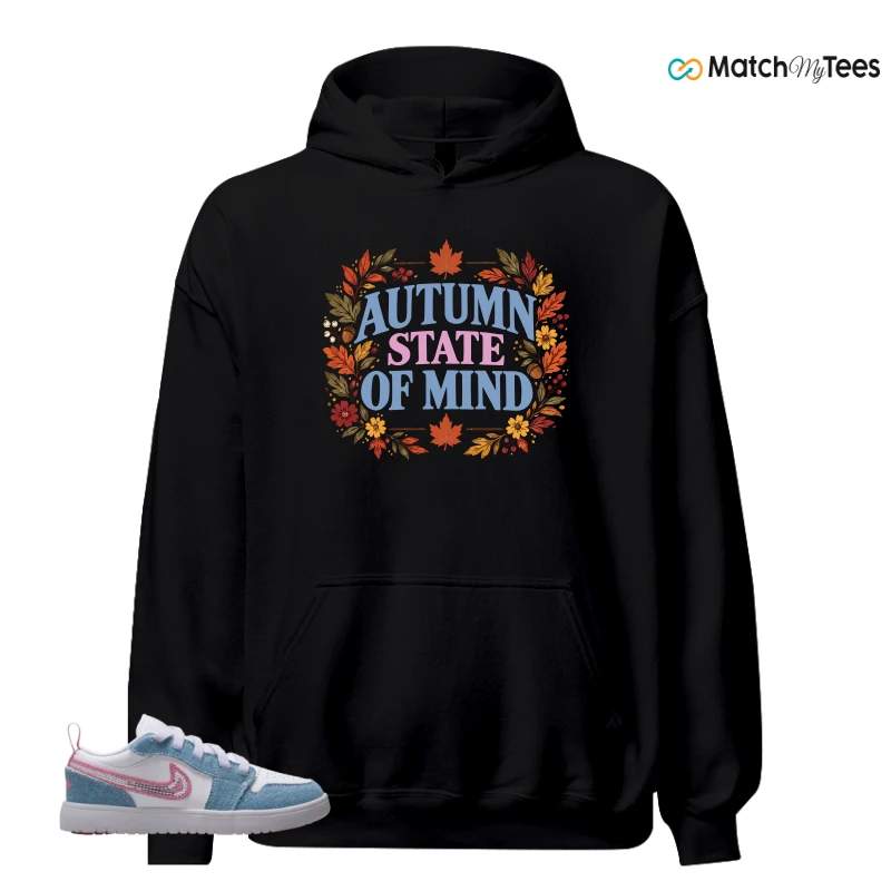 NIKE AIR JORDAN 1 LOW GS DENIM SEQUIN SNEAKER Matching Tees hoodie