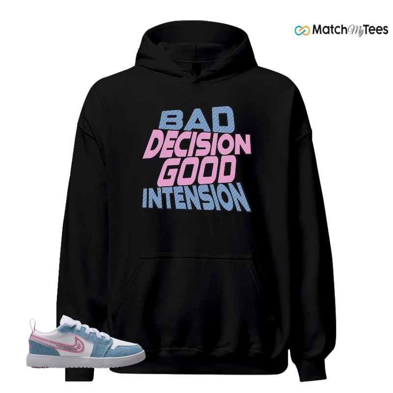 NIKE AIR JORDAN 1 LOW GS DENIM SEQUIN SNEAKER Matching Tees hoodie
