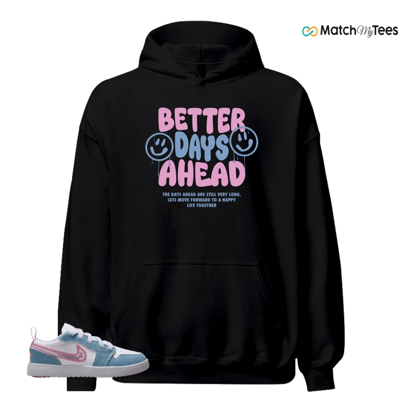 NIKE AIR JORDAN 1 LOW GS DENIM SEQUIN SNEAKER Matching Tees hoodie