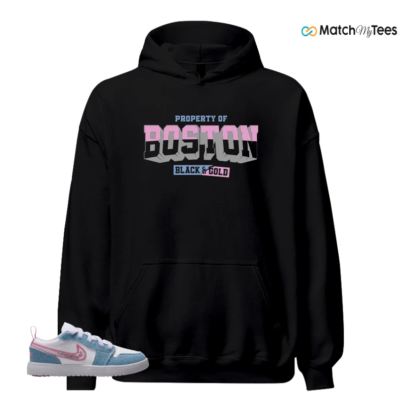 NIKE AIR JORDAN 1 LOW GS DENIM SEQUIN SNEAKER Matching Tees hoodie