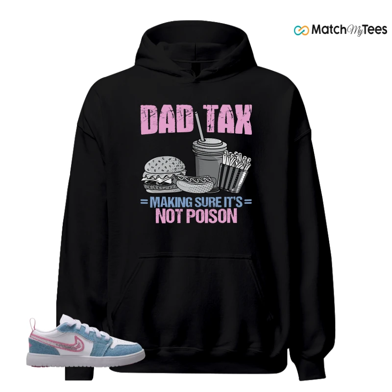 NIKE AIR JORDAN 1 LOW GS DENIM SEQUIN SNEAKER Matching Tees hoodie