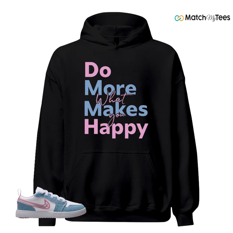 NIKE AIR JORDAN 1 LOW GS DENIM SEQUIN SNEAKER Matching Tees hoodie