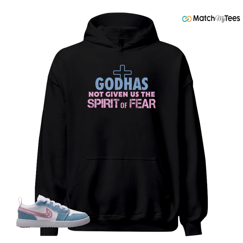 NIKE AIR JORDAN 1 LOW GS DENIM SEQUIN SNEAKER Matching Tees hoodie
