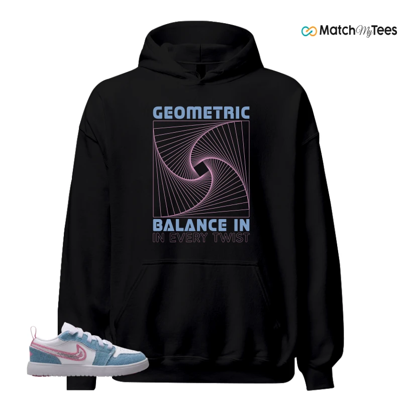 NIKE AIR JORDAN 1 LOW GS DENIM SEQUIN SNEAKER Matching Tees hoodie